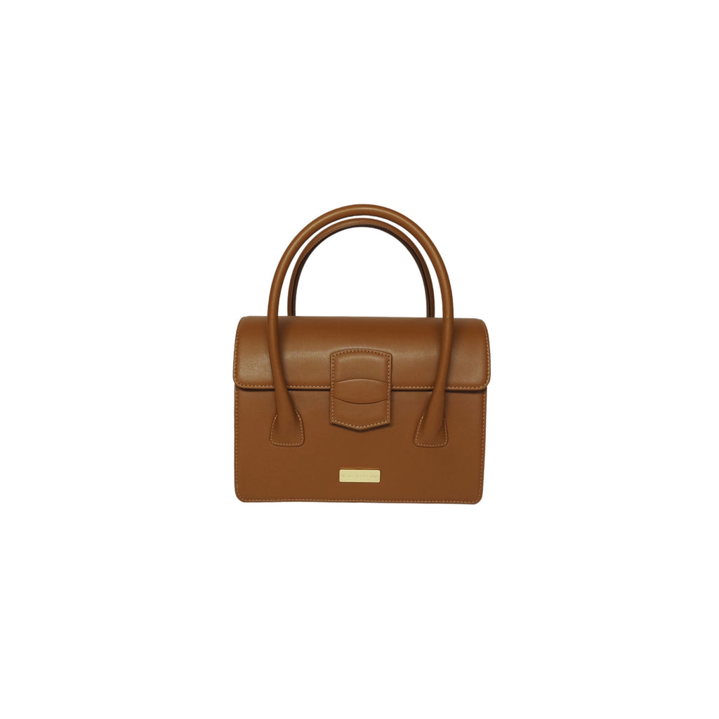 tan kaila katherine vegan leather handbag