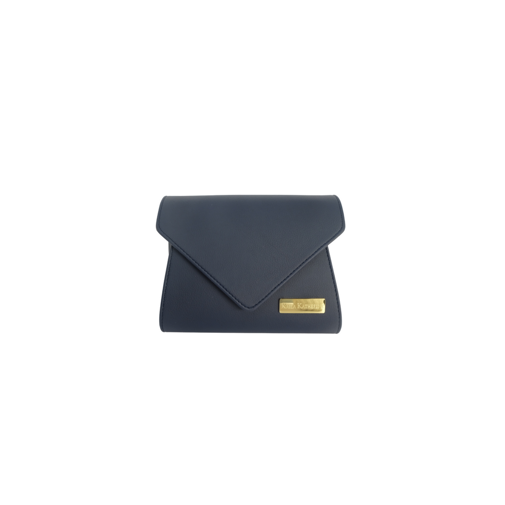 navy kaila katherine vegan leather brixton clutch shoulderbag