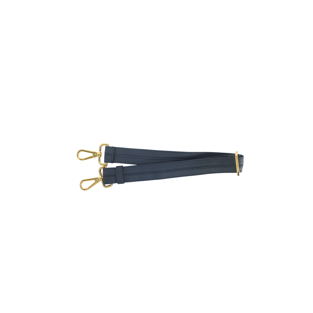 navy kaila katherine vegan leather handbag strap