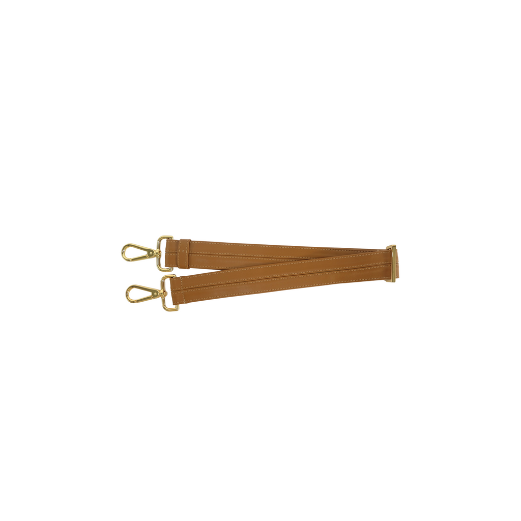 tan kaila katherine vegan leather handbag strap