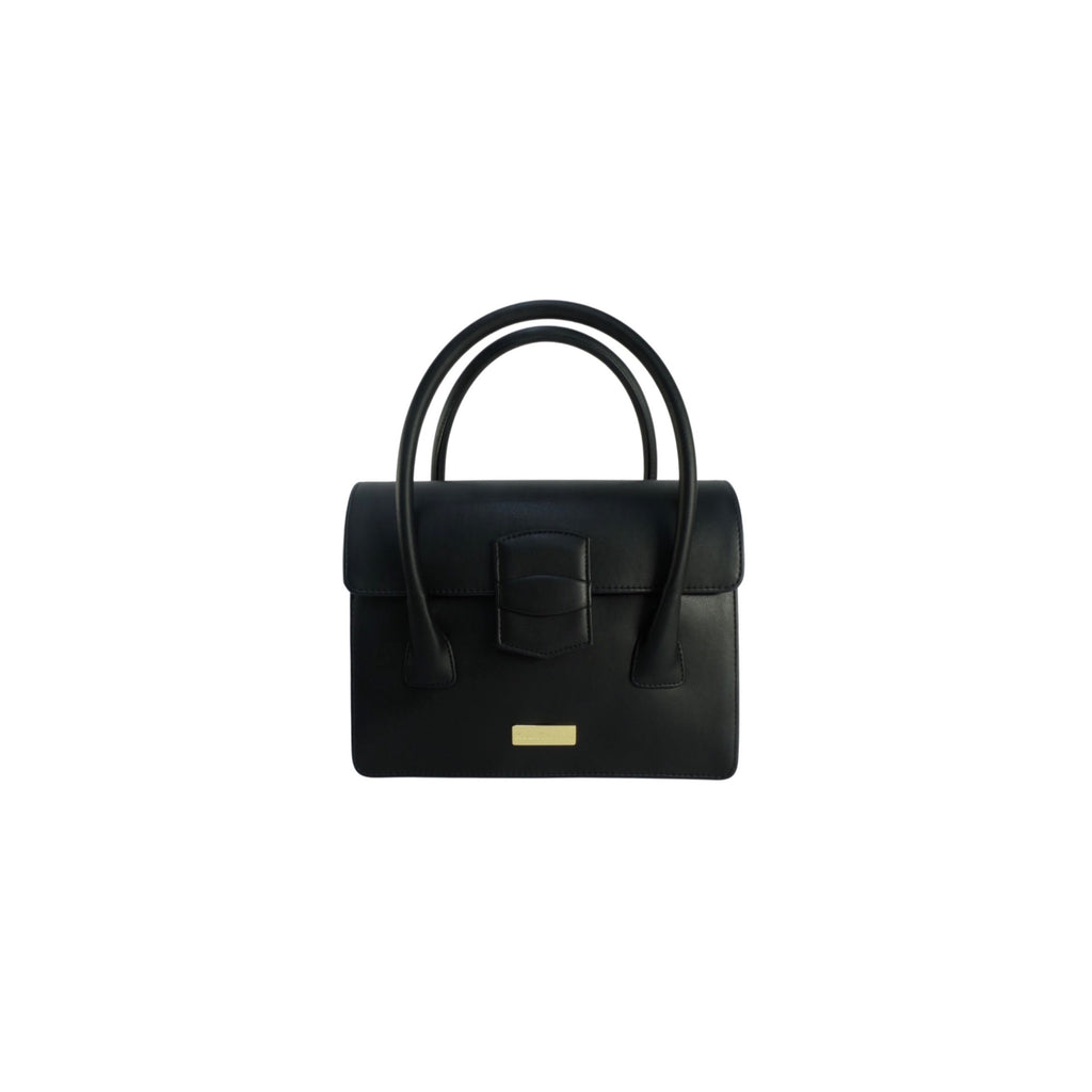 black kaila katherine vegan leather handbag